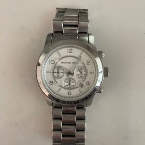 Michael Kors oversized Unisex Silver Watch